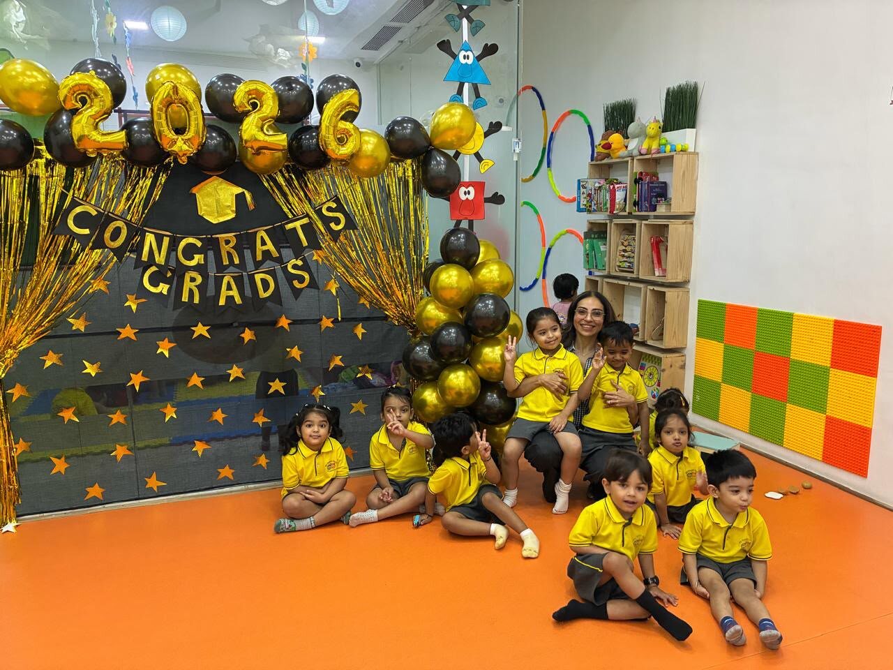 Children celebrating graduation day at My Happy Space